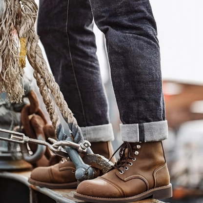 Zapatos De Cuero Chato