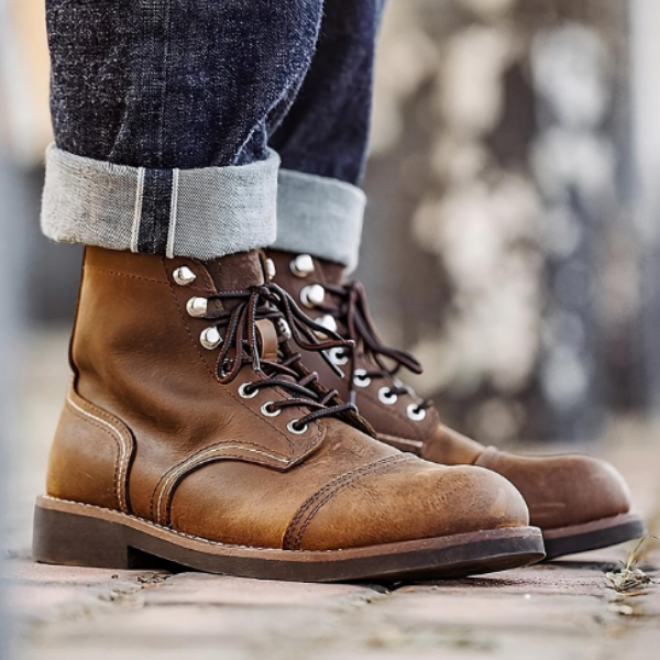 Zapatos De Cuero Chato