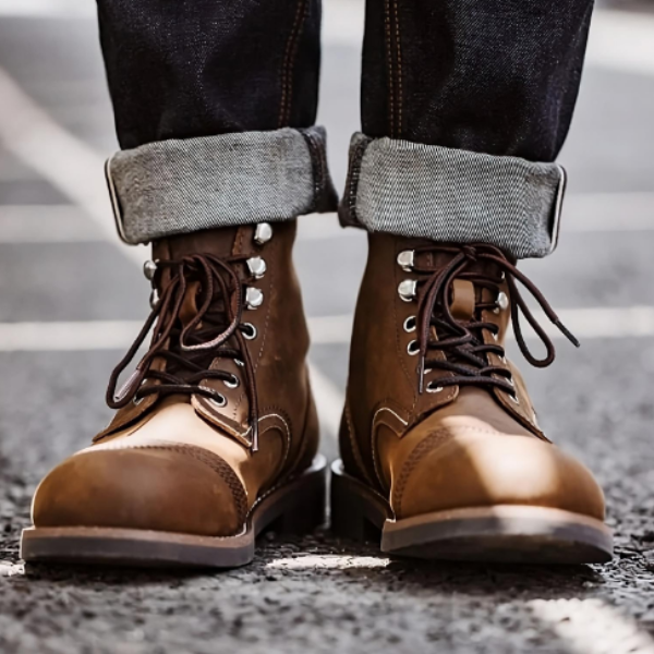 Zapatos De Cuero Chato